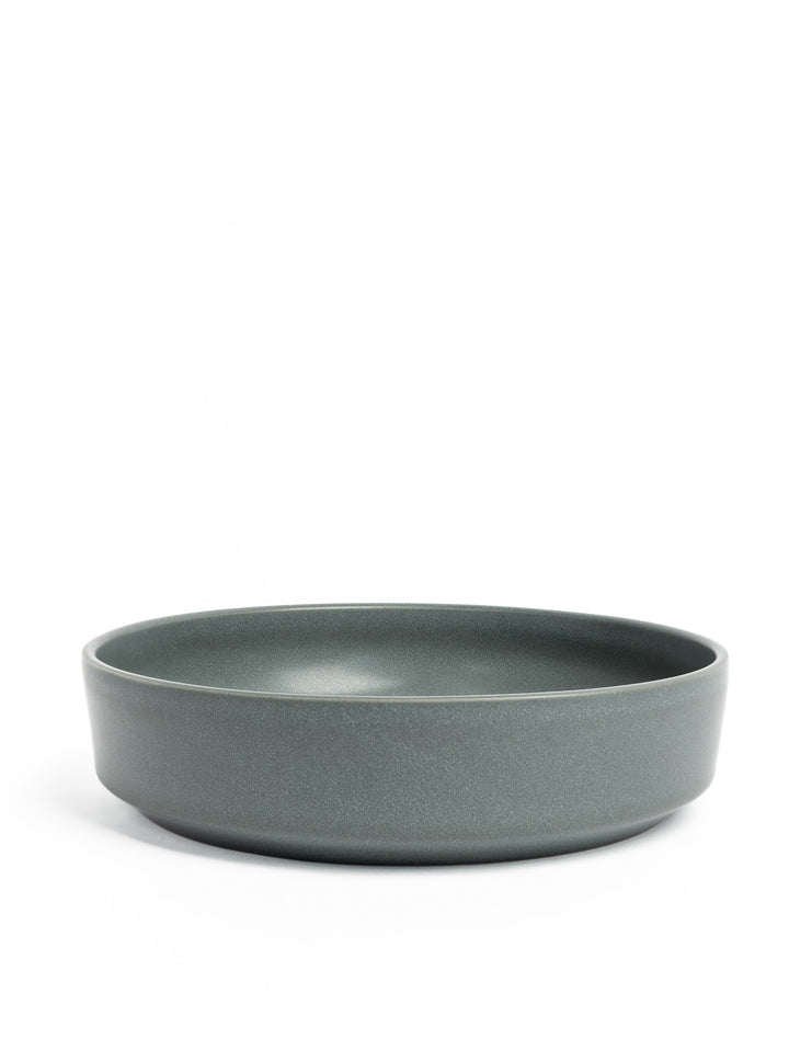 Evora Dark Green Pasta Plate