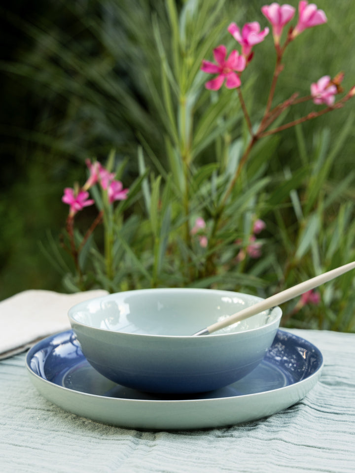 Lotus Blue Dinner Set